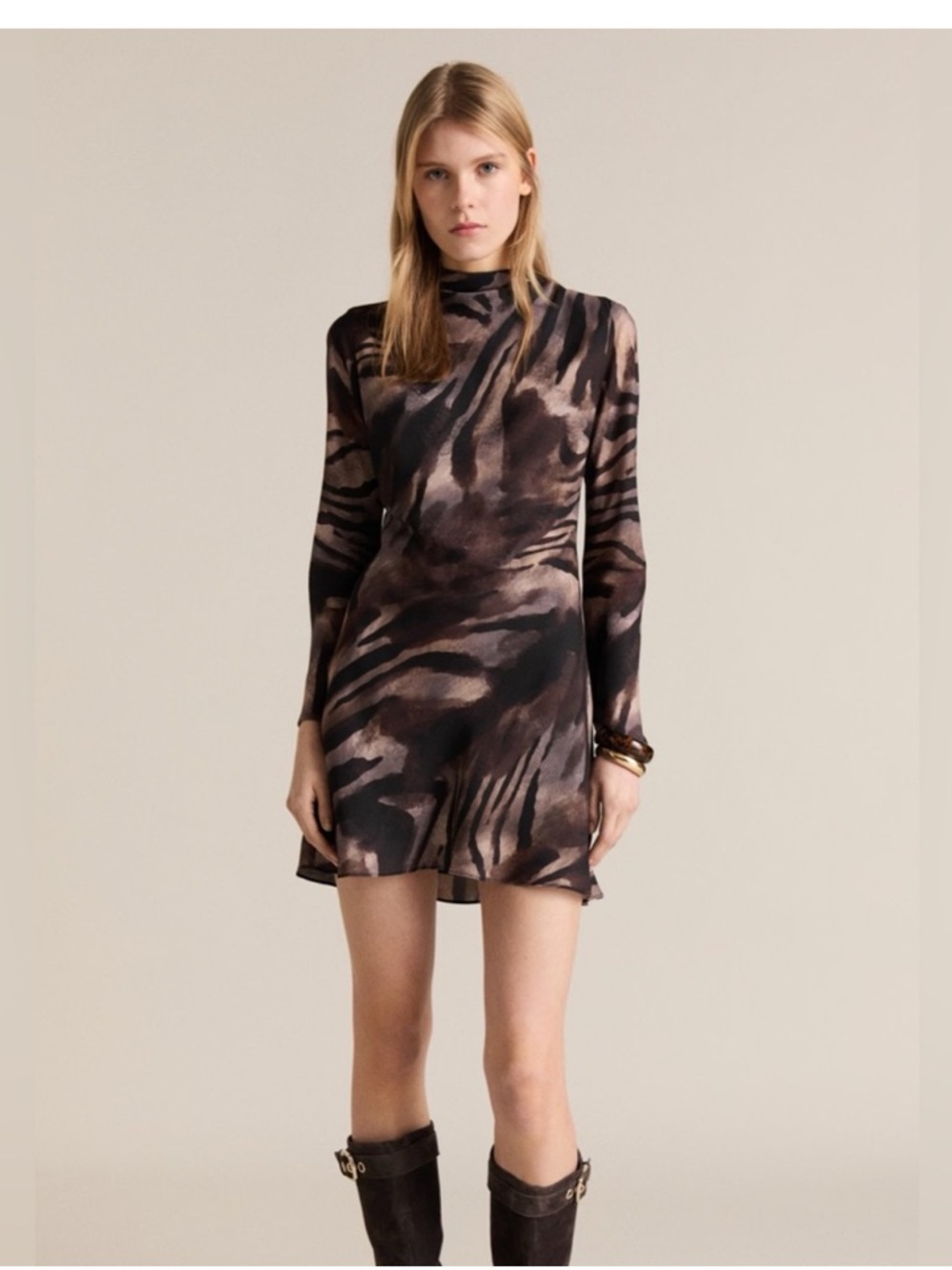 Mango Animal Print Dress